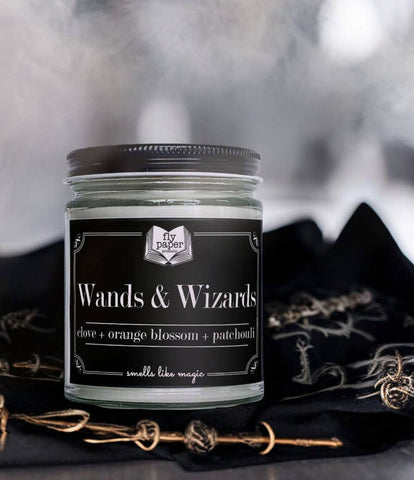 Wands & Wizards 9oz Soy Candle Fantasy Adventure Trope