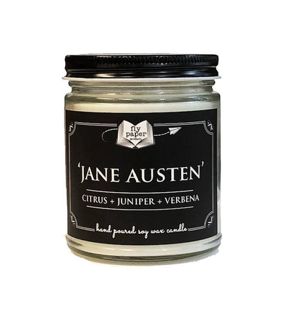 Jane Austen Literary 9 oz Glass Soy Candle